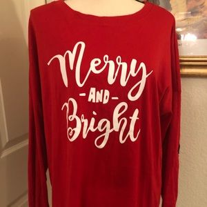 Leo Rossi Merry And Bright Christmas Top